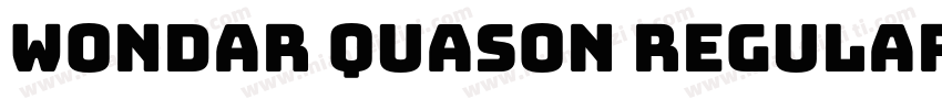 Wondar Quason Regular字体转换